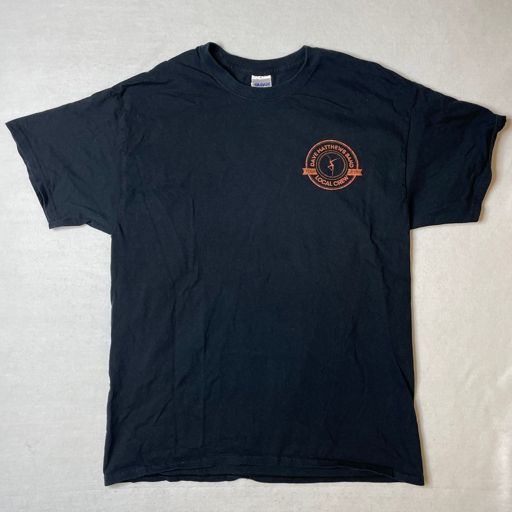 Dave Matthews Band Tour Local Crew 2015 Black T-Shirt Men's Size L‎